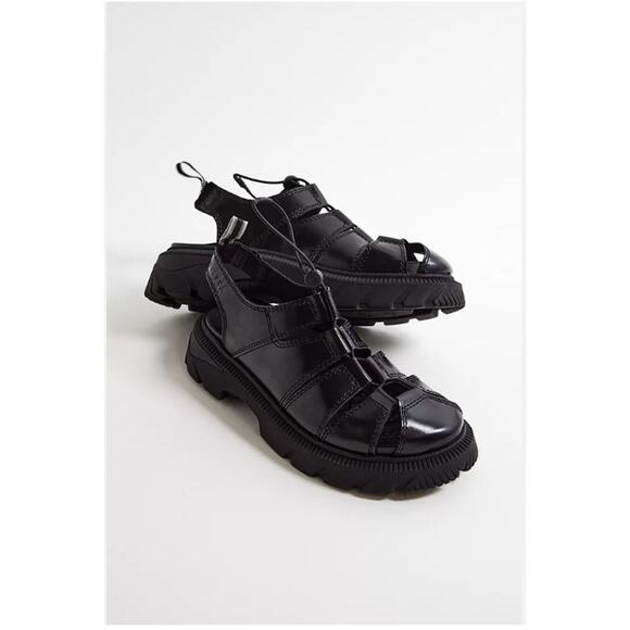 E8 By Miista Eunice Black Sandals 39 NEW - Picture 1 of 6